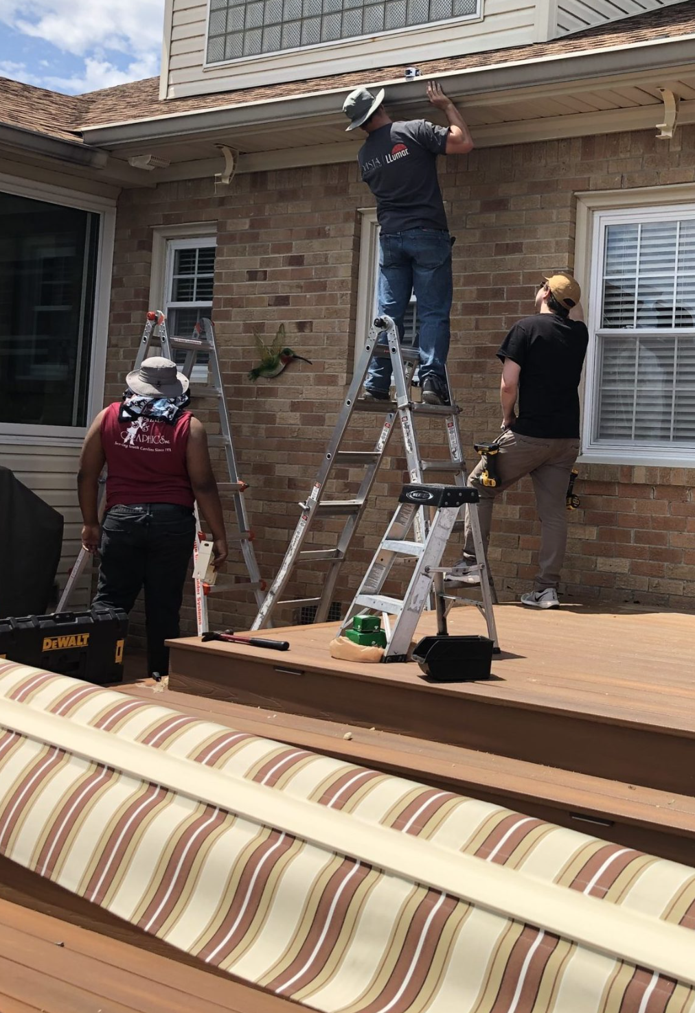 awnings long image Retratable Patio Awning South Carolina