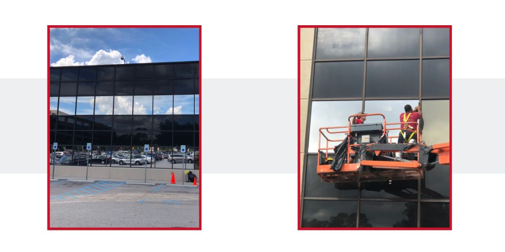 commercial-window-tint-door-privacy-film-installed-midlands-sc Roller shade installation services
