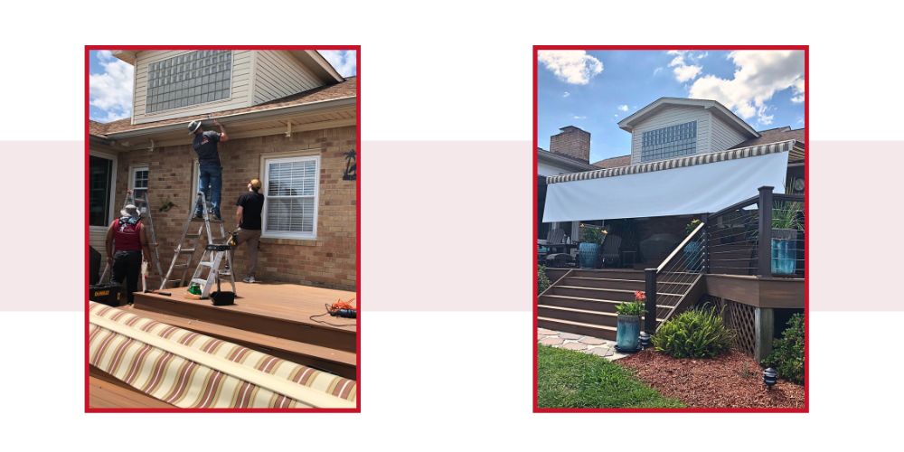 retractable-awnings-installed-customized-midlands-sc Retractable awning over back deck