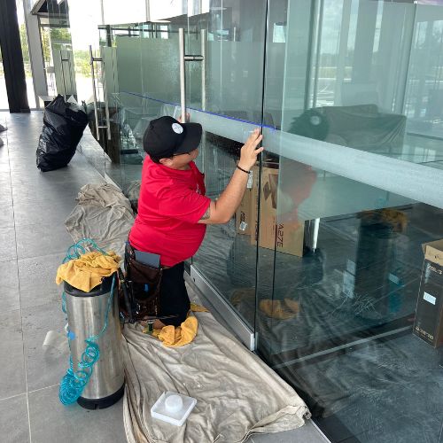 commercial-business-glass-window-film-lexington-south-carolina applying window tint Columbia SC